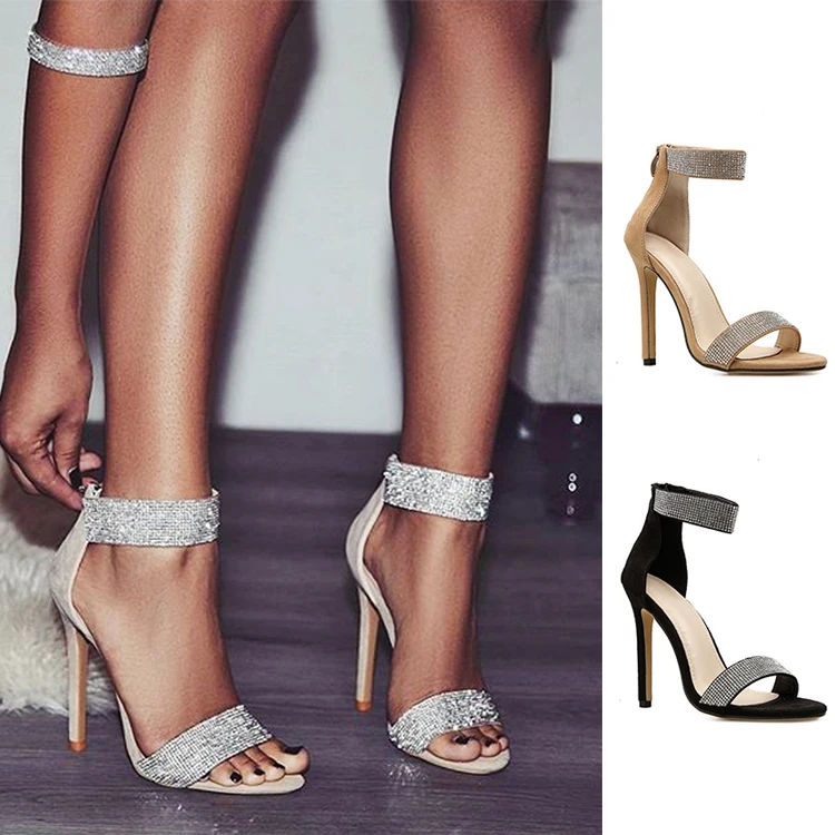 

Dropshipping Shoes Plus Size Ladies Shoes Women High Heel Sandals Pumps heels Shoes, Black