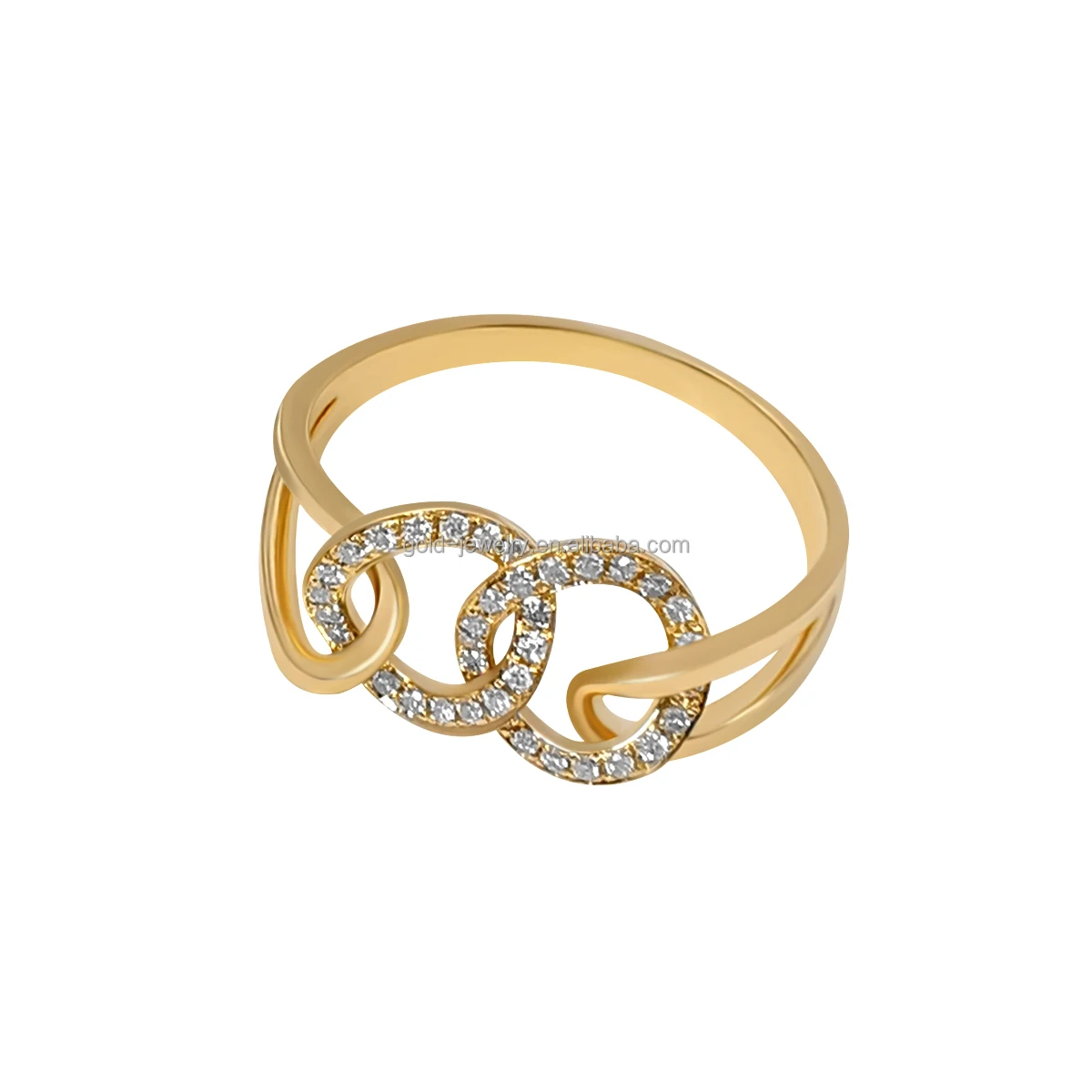 

Unique Design Engagement Rings Solid Yellow Gold 18k Rings Jewelry Lab Grown Diamond Rings For Women