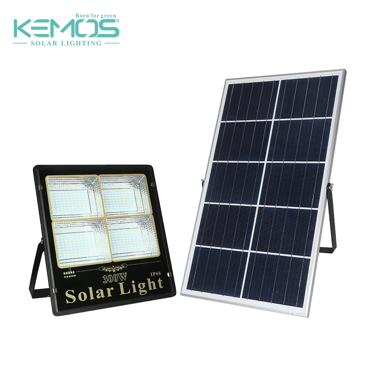 100W Solar Sensor Lights Outdoor Street Lighting Luminaires IP66 Waterproof LED Flood Lamps With Remote Controller Timing Mode