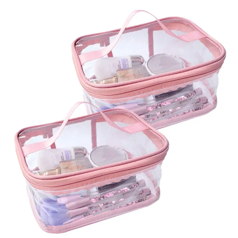 

New Hotsale Custom Transparent Pvc Cosmetics Bag Clear Zip Toiletry Bags Travel Pvc Transparent Cosmetic Bag For Cosmetics