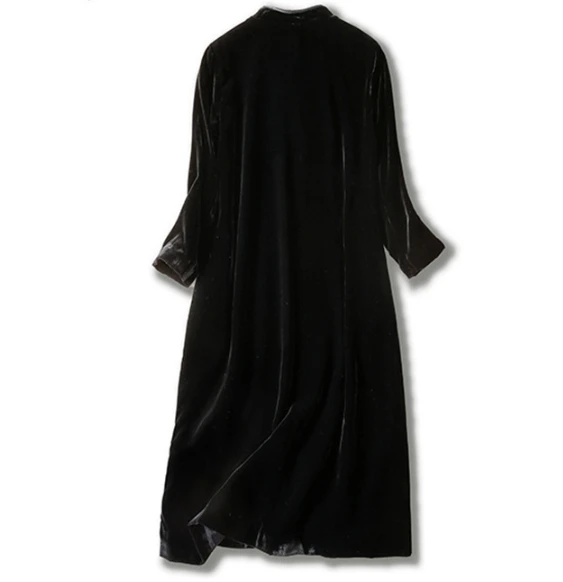 
China New Design Woman Fashion Velvet Cheongsam 