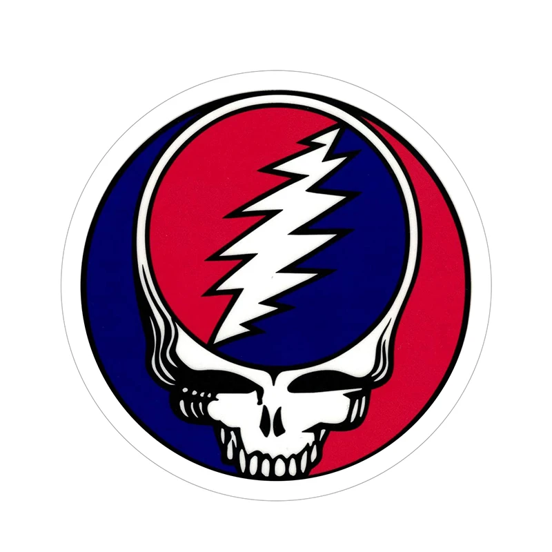 

Grateful Dead Steal Your Face White Border Bumper Sticker, Cmyk