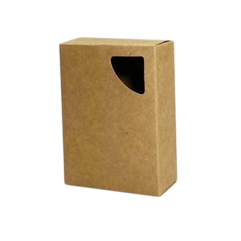 
ZL custom printed with logo recycle empty natural brown kraft paper handmade rose bar soap craft folding packaging gift boxes 