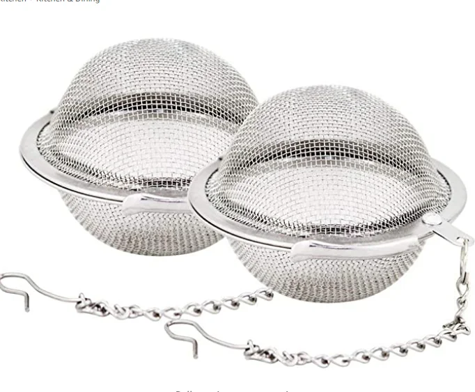 

Stainless Steel Mesh Tea Ball 2.1 Inch Tea Strainers Tea Strainer Filters, Customized color