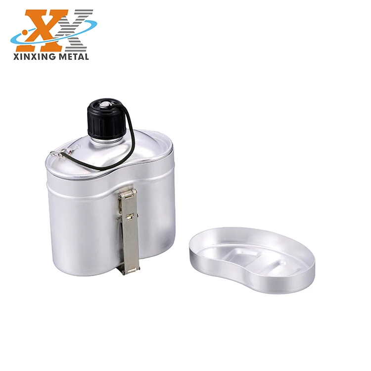 1l Military Water Canteen Aluminum Water Canteen Camping Canteen With