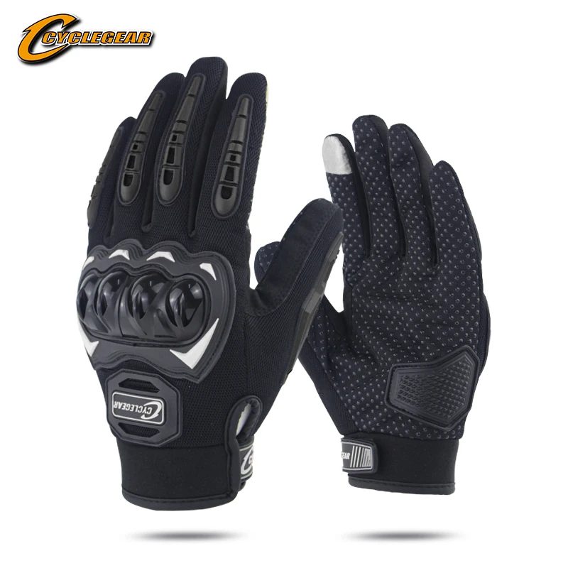 

Screen Touch Motorcycle full finger gloves Cycling Guantes bike Cyclegear Hard Shell Protective CG666-S