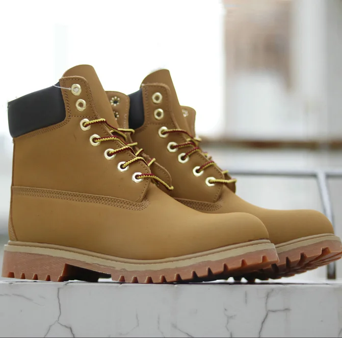

Brand New Timber Men's Leather High Ankle Work Boots Durable Timber Men's Boots chaussure de marque Brand shoes