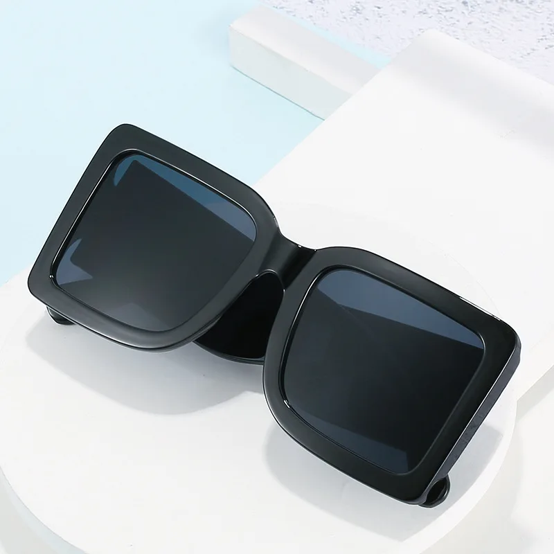 

square retro sunglasses men and women trendy big frame sunglasses(EJG2299)
