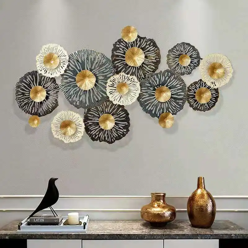 

Kitchen living room sofa background wall metal decoration pendant home soft decoration metal wall hanging