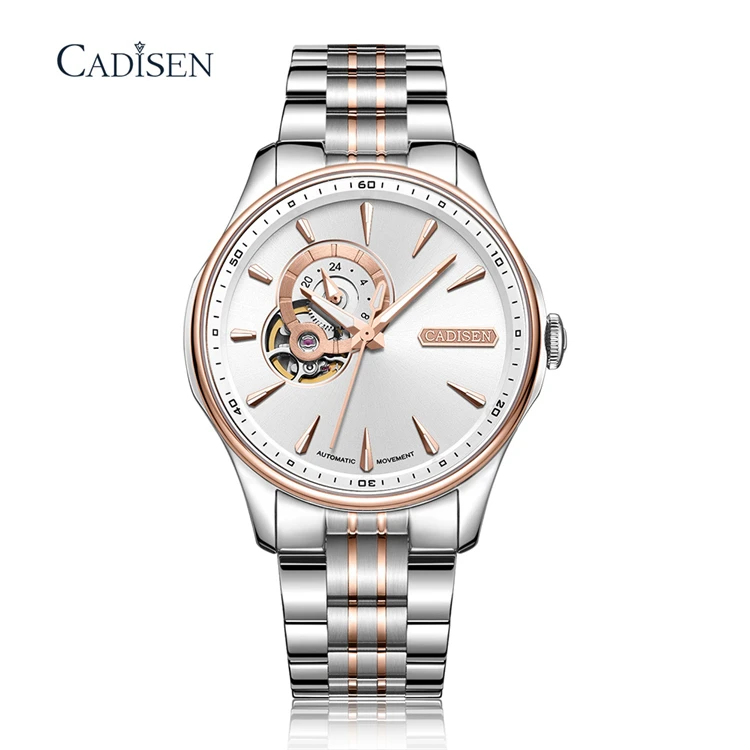 

New CADISEN 8168 Men Business Casual Hollow Mechanical Watch Automatic movement Luminous Waterproof Solid Men Watches
