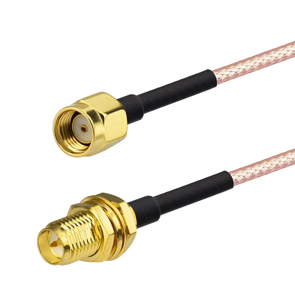 RG316 RP-SMA FEMALE to RP-SMA Female Flange Coaxial RF Cable USA-US 