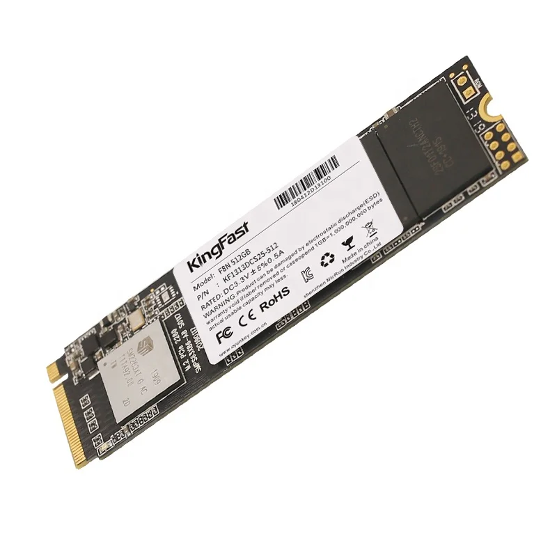 Kingfast 512GB Factory Original High Performance NVME M.2 2280 NGFF PCIe Gen 3(8Gb/s) for Gaming Laptops
