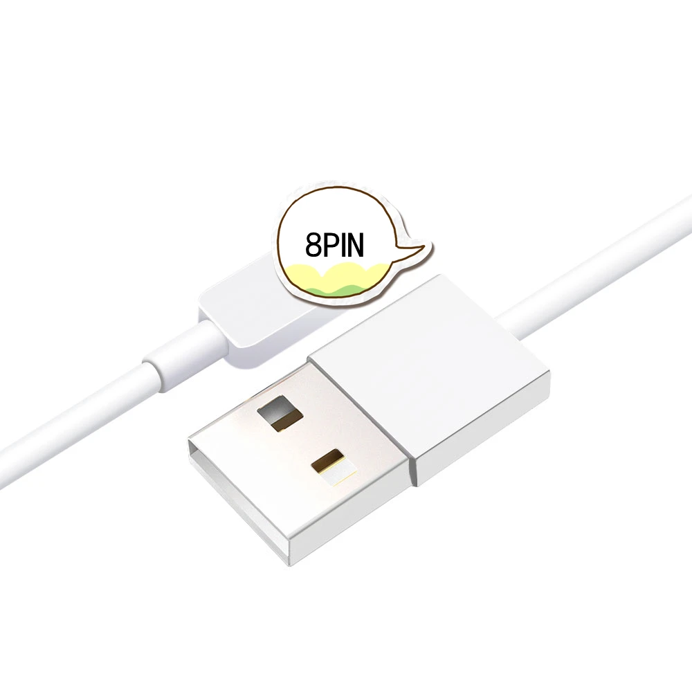 

Factory Lowest Price 3FT 6FT 10FT 4 Core 8 Pin Charger Usb Cable For iphone 6s 7 plus 8 Xs max, White