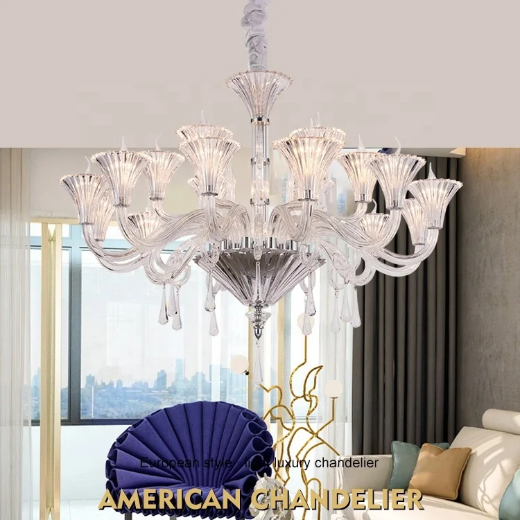 Wedding decor long staircase 3 layers hanging crystal lights big chandelier for modern house foyer room banquet
