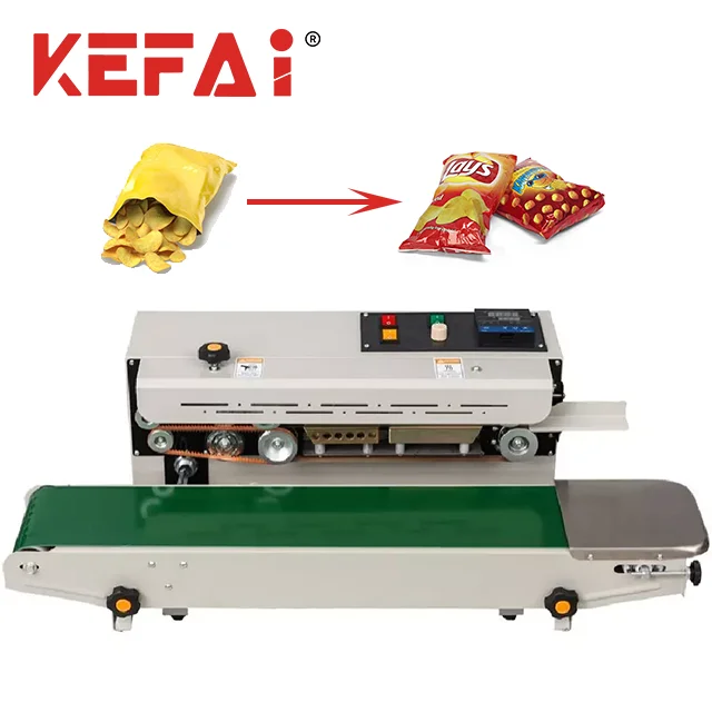 

KEFAI Continuous Band Sealer Automatic Horizontal Sealing Machine Package Plastic Bag Band Packing Sealer