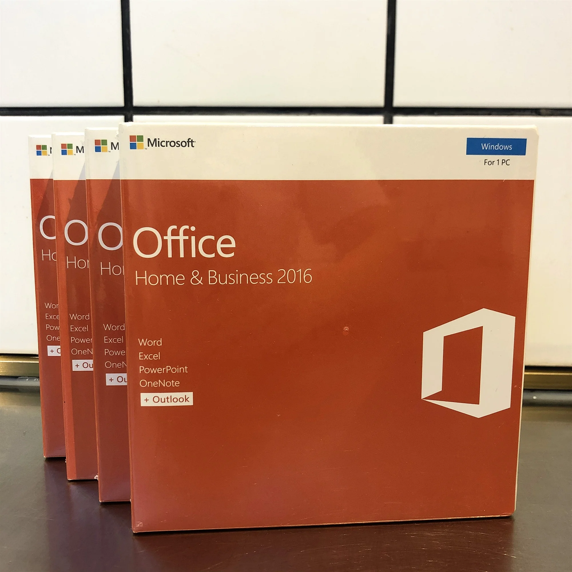 

Microsoft Office2016 Home and Business License key boxs CD and Key card