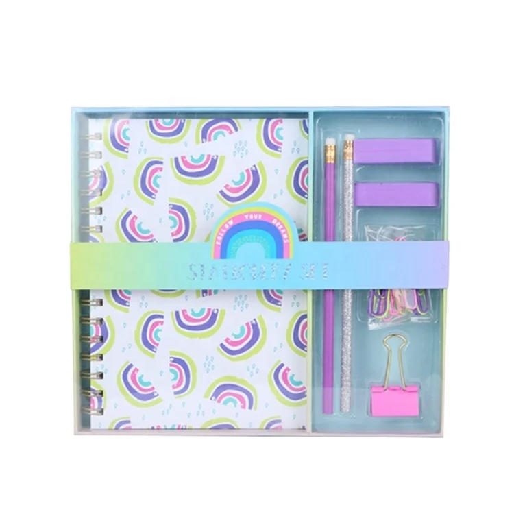 Office School Stationary Gift Set Notepads Custom Logo Printed A4 Ball