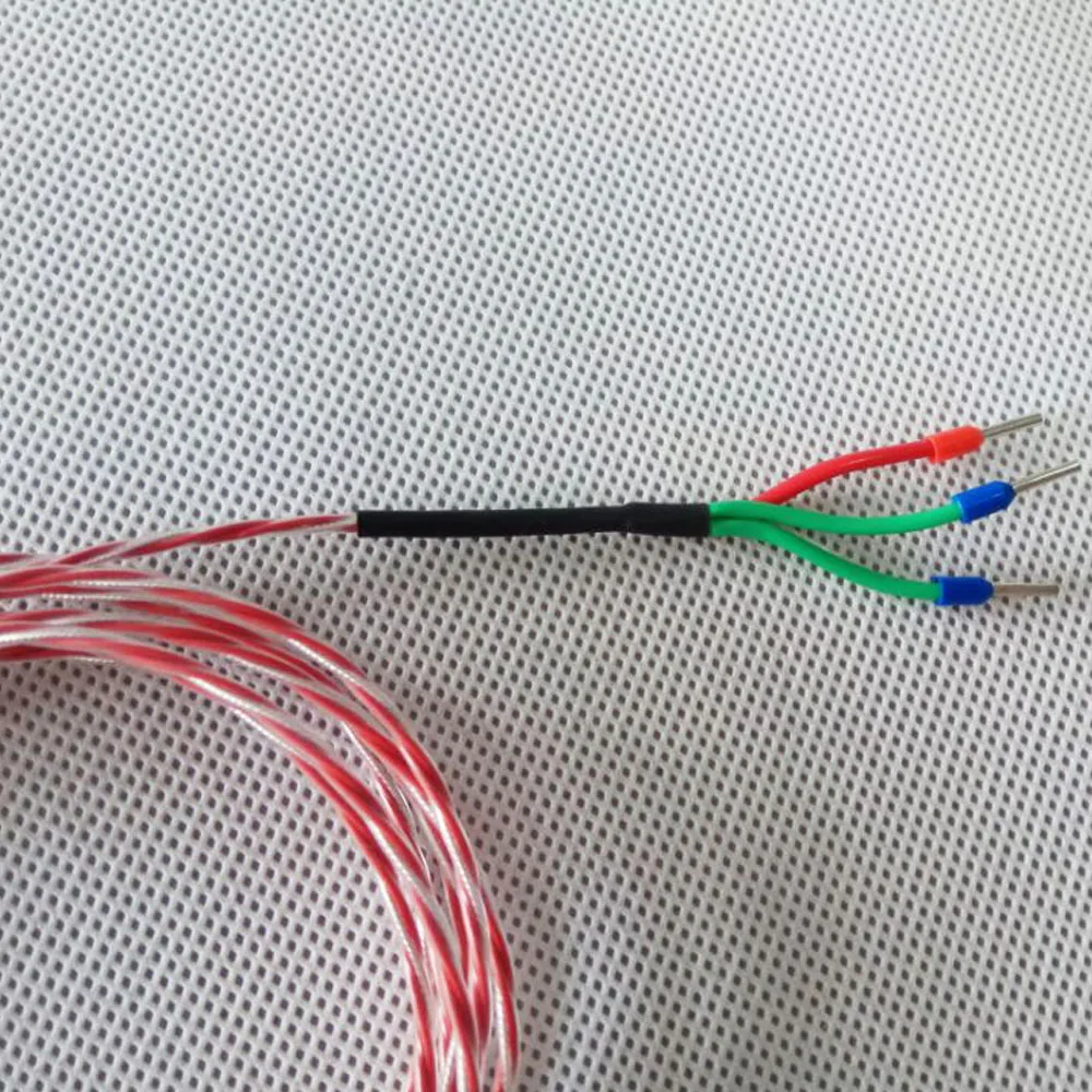 PT100/PT1000 6*80mm probe 1m PTFE cable  pt100 temperature sensor with needle type plug WZP-035