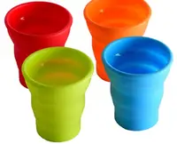 

Silicone Telescopic Collapsible Retractable Folding Cup Candy Outdoor Camping Travel Tableware foldable cup camping glass