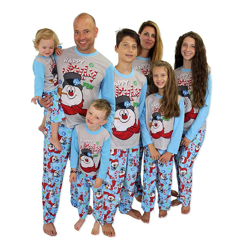 

2021Kids Sleepwear Parent-child Suit Couple Winter Sleepwear Family Christmas Sleepwear Pajamas Matching Sets, Gray /blck /white