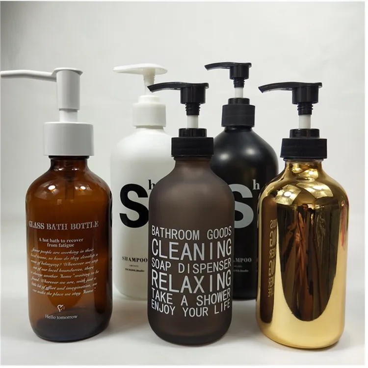 
100ML 250ML 500ML Soap Foaming Glass Bottle With Pump 