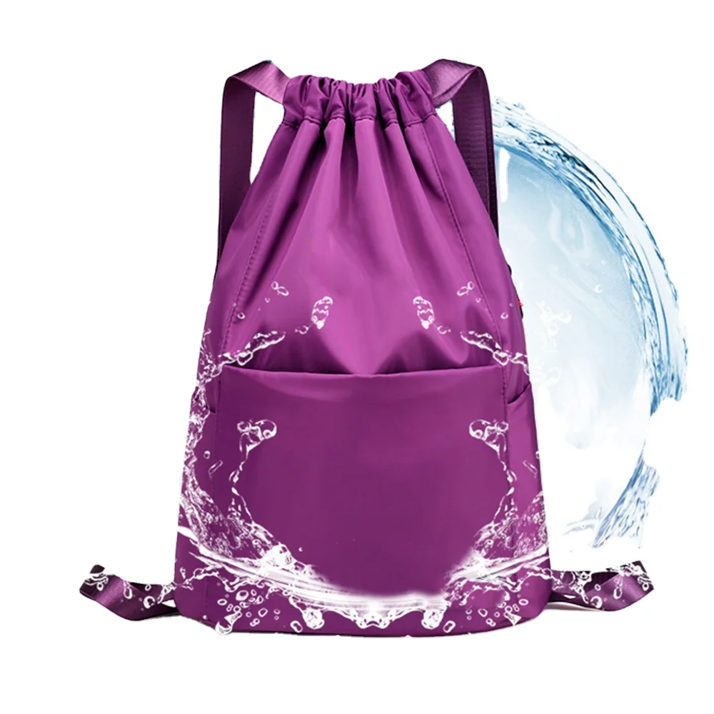 

Promotional Gym Sack Pack Sports Outdoor Exercise Light Weight Backpack Gym Drawstring Bag, Customized color
