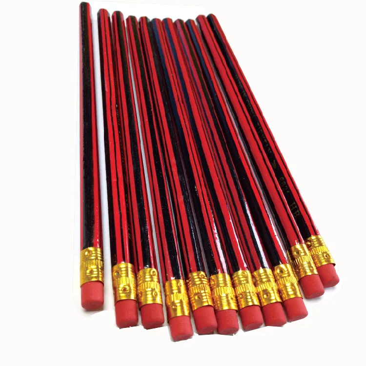 

cheap customized LOGO printed HB graphite lead wooden pencils for sale