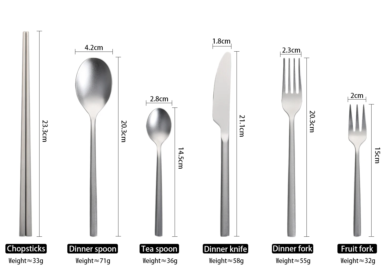 YJYDADA Stainless Steel Upscale Dinnerware Flatware Fruit Fork Luxury Cutlery Teaspoon Multicolor 