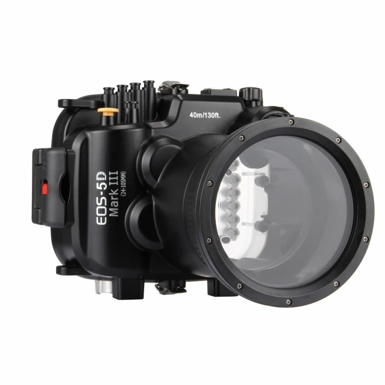 

Dropshipping 40m Underwater Depth Digital Camera Diving Case Waterproof Camera Housing for Canon EOS-5D Mark III