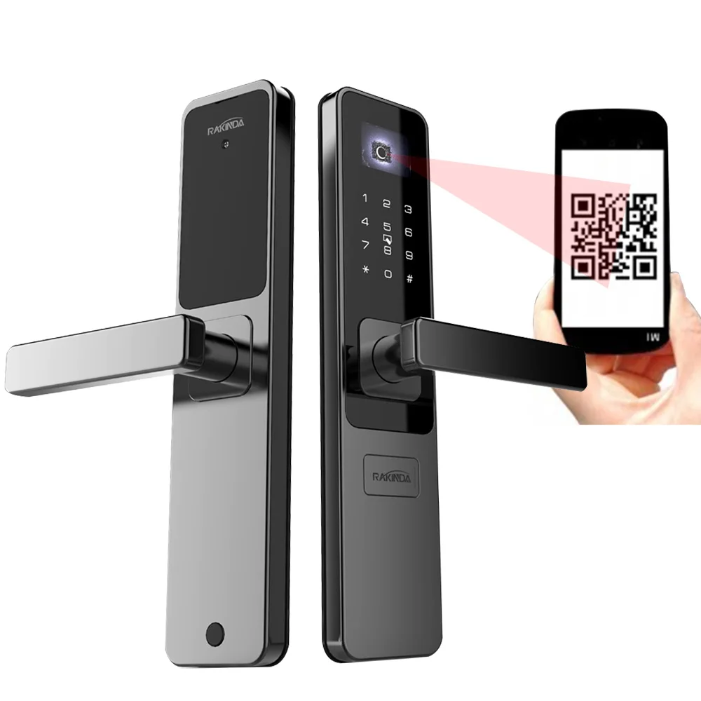 

Hotels And Schools Electronic Keyless Digital QR Code Smart Door Lock with QR SDK