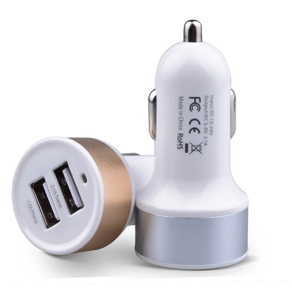 

Lighter Adapter Cigar plug 5 V 2.1 A Dual USB battery Charger Car, Colorful