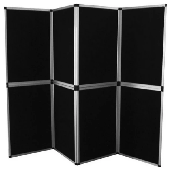 
Black Blue Color Fabric Folding Panel Backdrop Personalized Exhibition Display Stands 