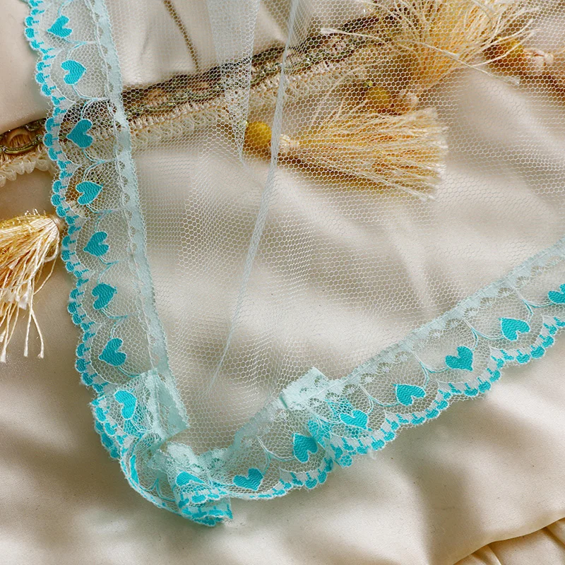 Europe Style Square Fresh Natural Lace Four Seasons Protection Soft Encrypted Bedroom Mosquito Net