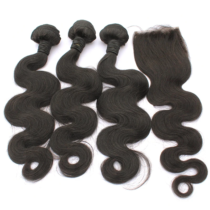 

16/18/ 20 with Closure Virgin Hair Free Shipping Bundle Deal for Live Show