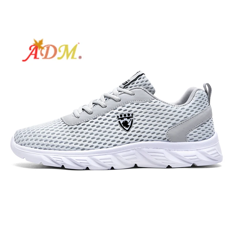 

Adm Flying Woven Breathable Brand Shoes Professional Design Men'S Shoes Walking Fitness Flat Shoes For Men'S Running Tennis, Black grey