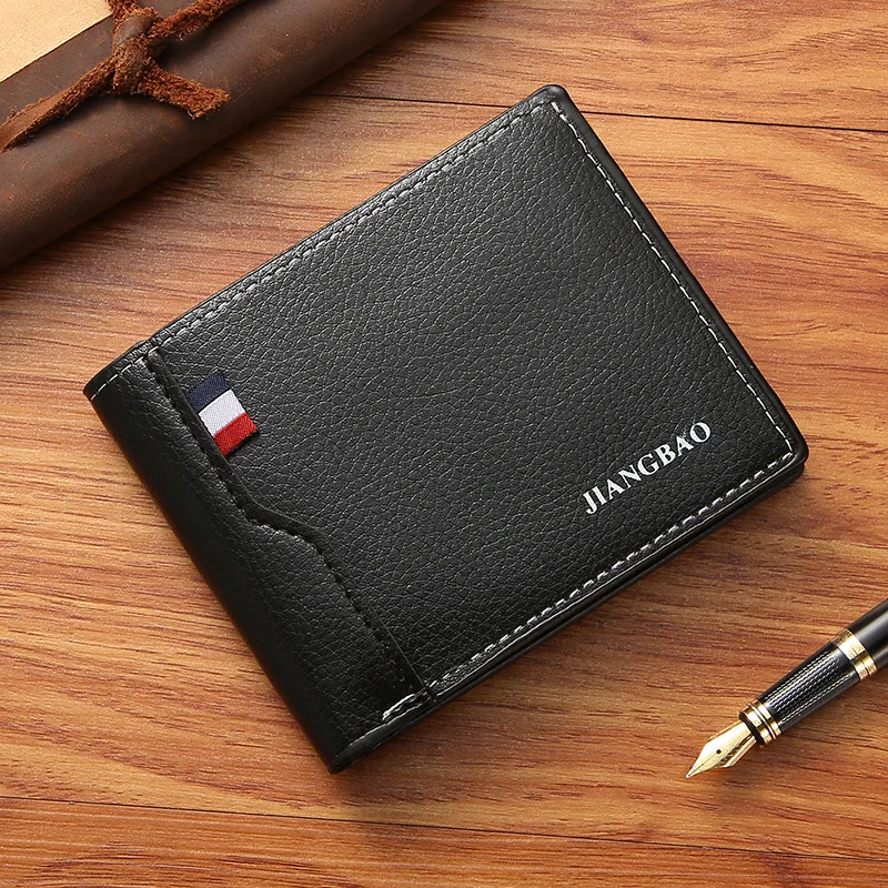 

Cheaper wholesale Men's PU Leather Pass case Wallet with Multiple Card Slots Money Billfold wallets for man 2023 Wallet