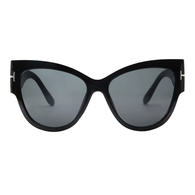 

Tingyuan New Fashion Brand Designer Tom Cat Eye Sunglasses Women Oversized Frame Vintage Sun Glasses oculos de sol UV400, Custom colors