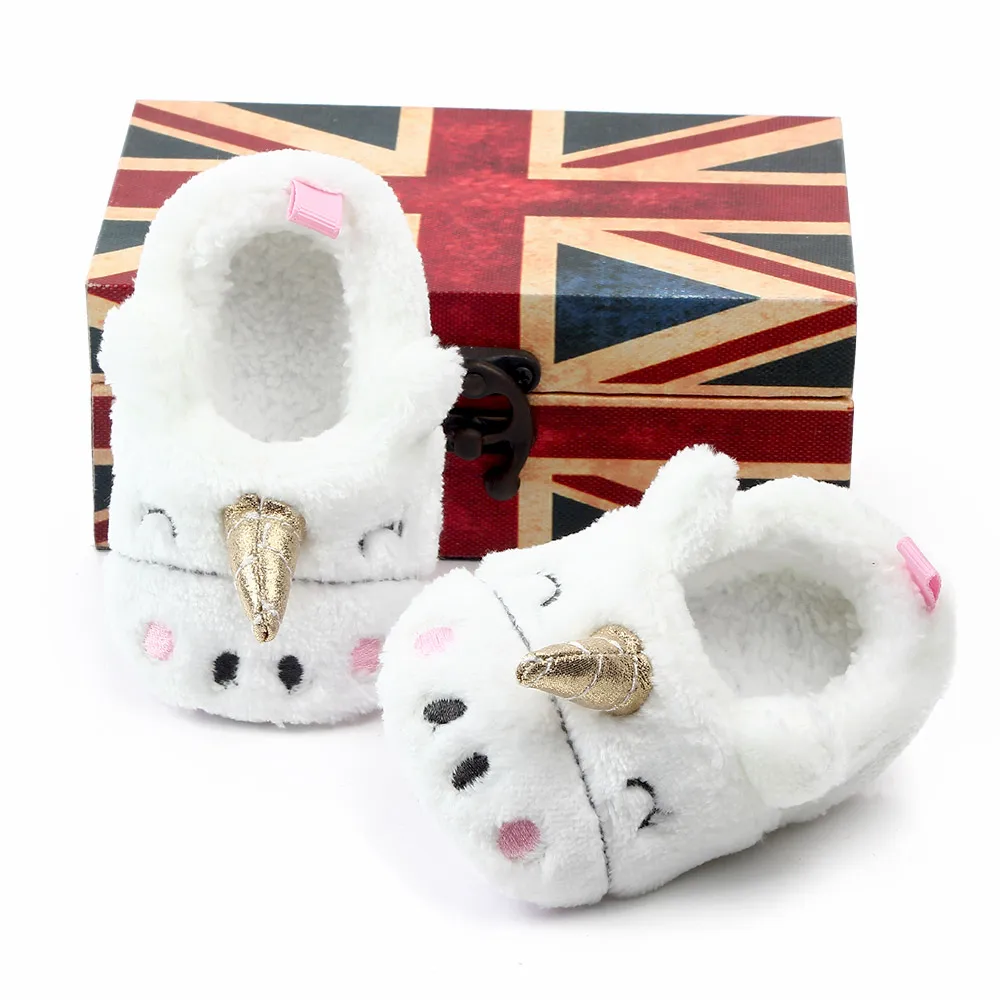 

Wholesale winter baby warm shoes cute animal design soft sole baby shoes for toddler first walk