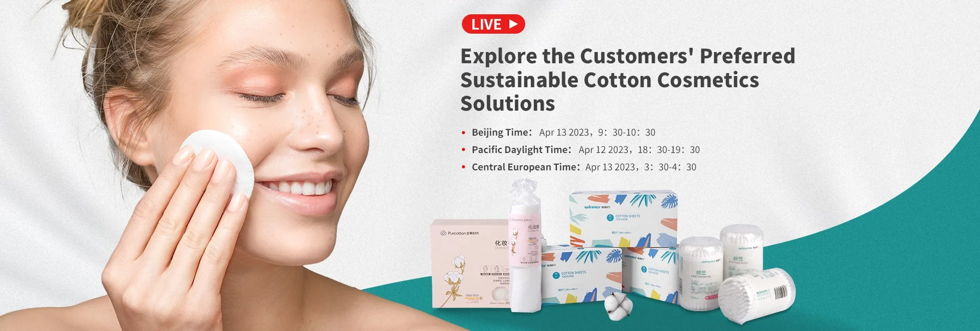 Winner Medical Co., Ltd. Cotton Facial Tissue, Organic Cotton Pad