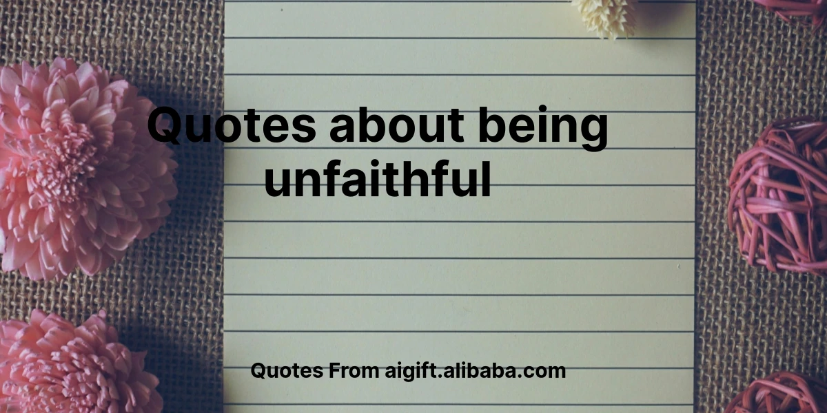 quotes about being unfaithful