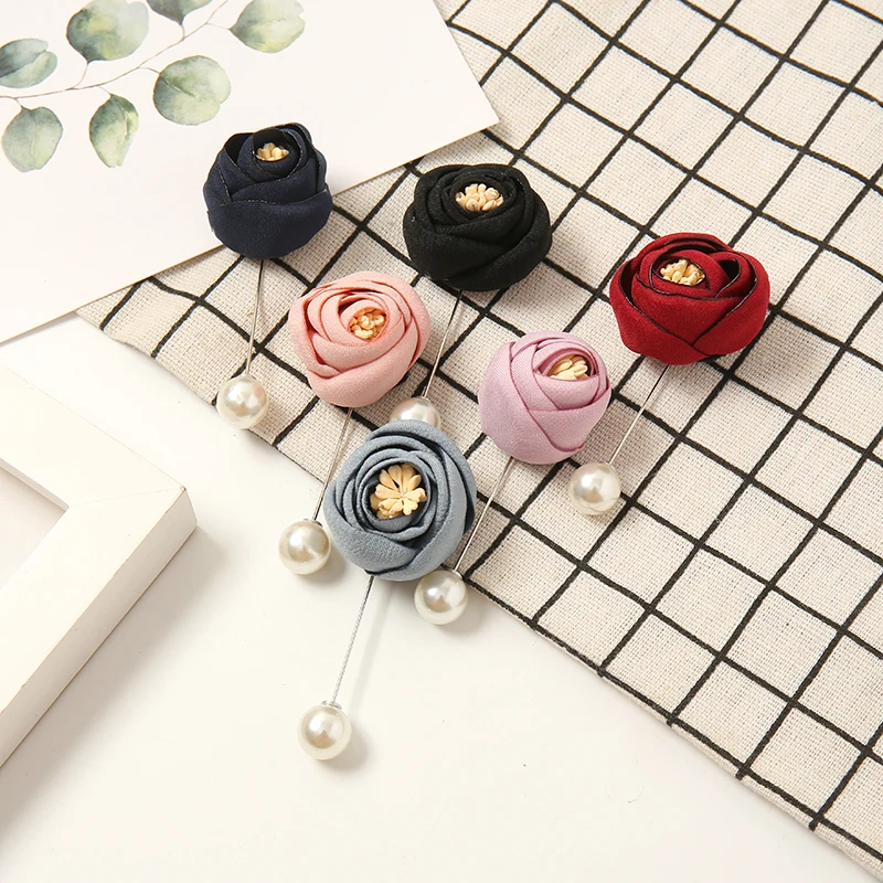 

2020 women accessories headscarf floral pearl pin scarf brooches muslim hijab pins, Picture