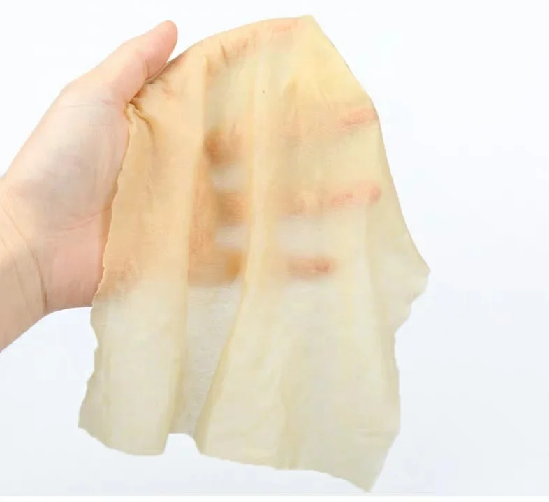 
Disposable Brown Hand & Face bamboo Dry Wipes 