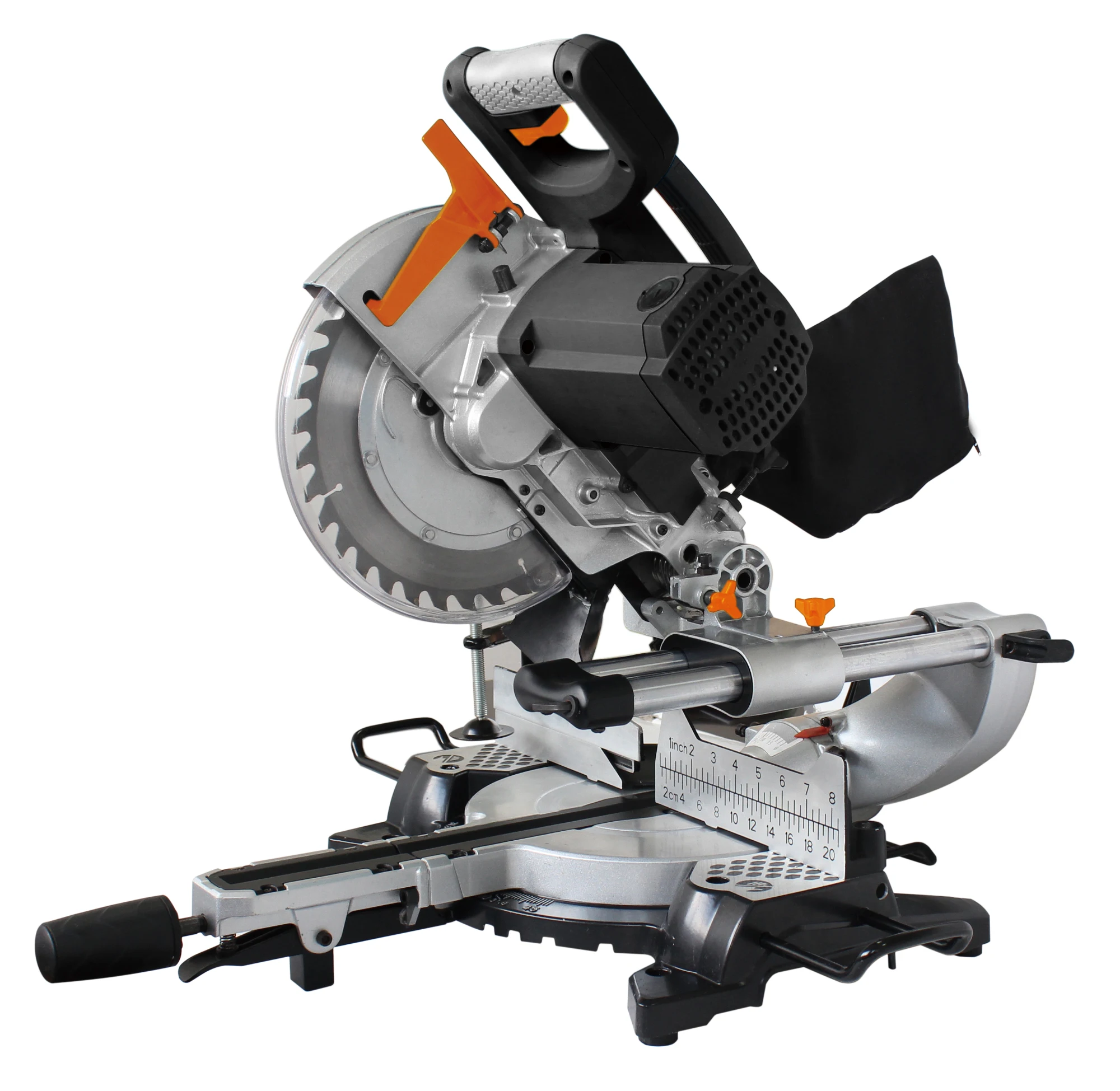 
255mm Sliding Mitre Saw J1XL-DU11-255 Slot cutting function Spindle lock wood cutting Silding bar fixed for cutting stability 