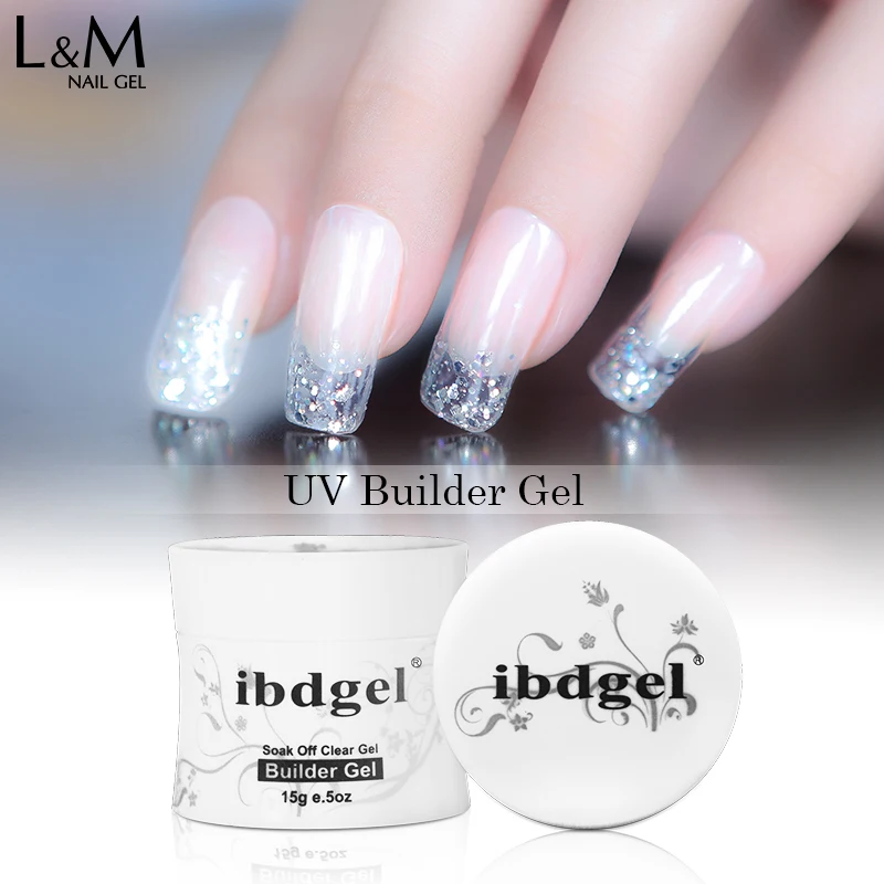 

ibdgel professional soak off pink uv builder gel for Nail Extension, 4 colors
