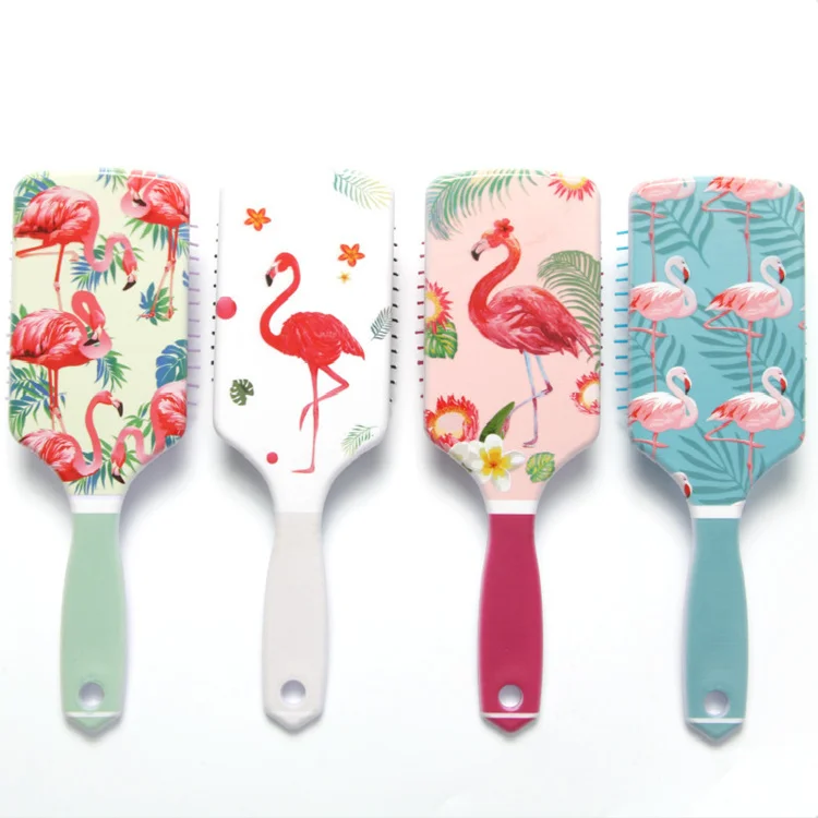

Custom Colourful Blue Volume Cute Plastic Wet Elegant Brush Detangling Hair Brush Kids For Girls, Customized color accepted
