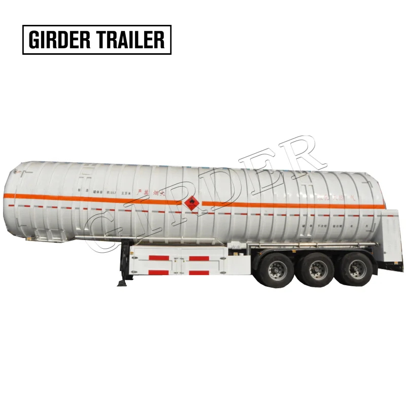 

3 axles liquid oxygen CO2 cryogenic natural gas LNG liquid nitrogen N2 tanker semi trailer for sale