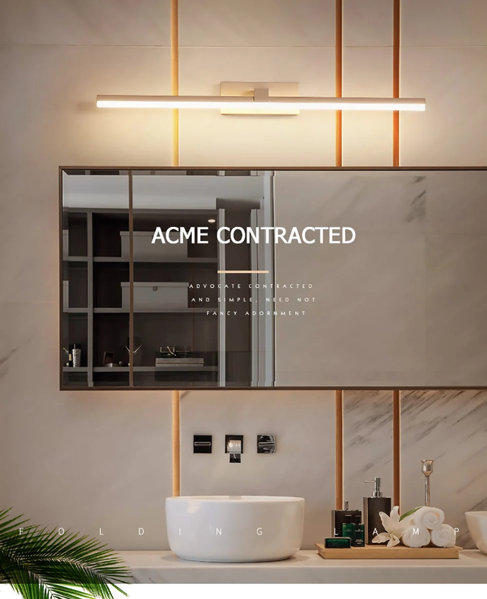 Bathroom wall light 24W 20W 16W 12W 8W vanity mirror LED lamp residential hotel bathroom mirror light