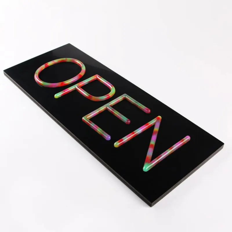Custom Made Open Cheap Led Neon Flex Signs Cut Lights Acrylic Signage Welcome Neon Halal Sign Store Indoor