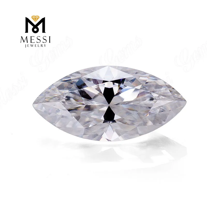 Messi jewelry loose moissanite marsquise 1.5x3-17x8.5mm loose gemetones DEF white moissanite