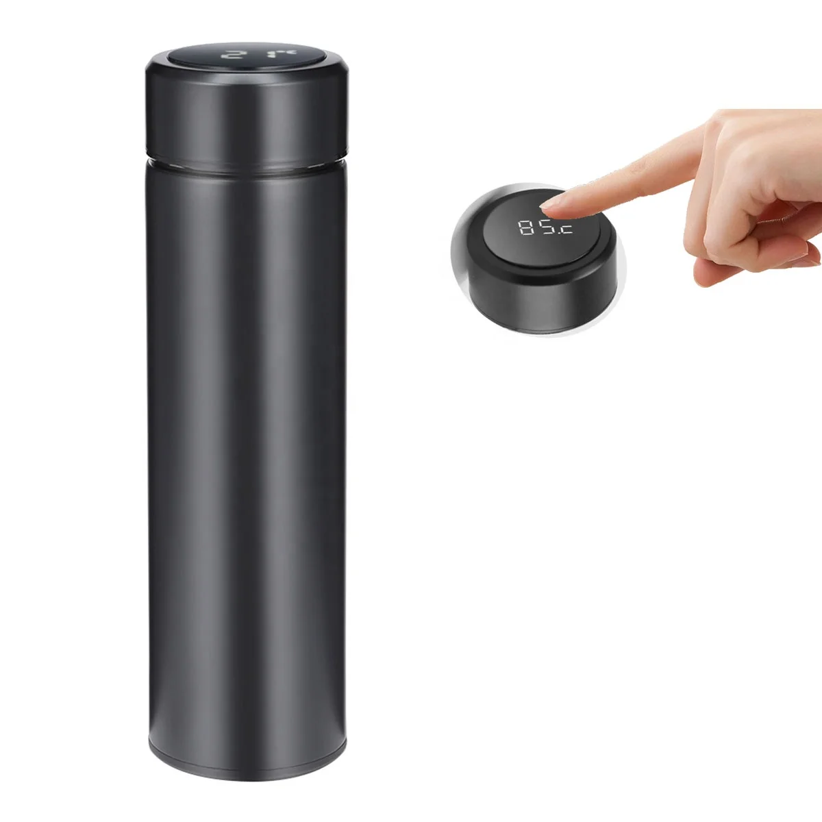 

tea infuser water bottle High Tech Double Vacuum Stainless Steel Smart Water Bottle With LED Temperature Display, Picture